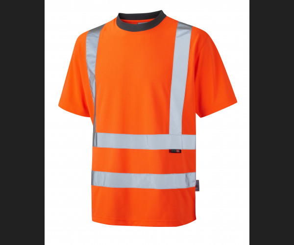 LEO BRAUNTON Leo EcoViz Performance T-Shirt HV ORANGE