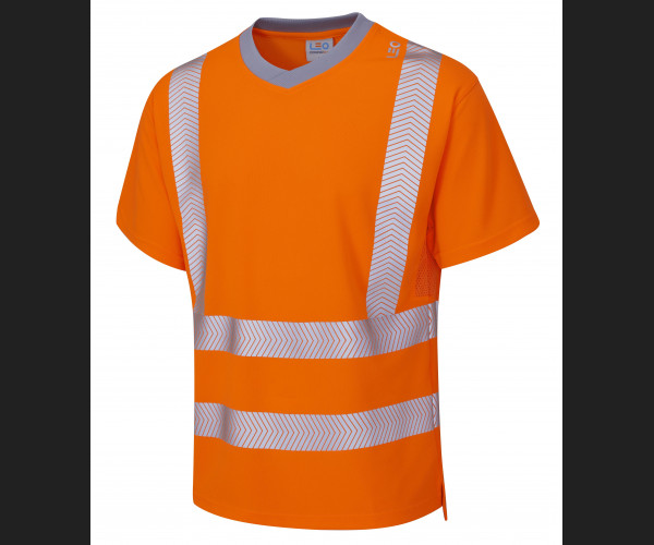 LEO LARKSTONE Leo EcoViz Performance+ T-Shirt HV ORANGE