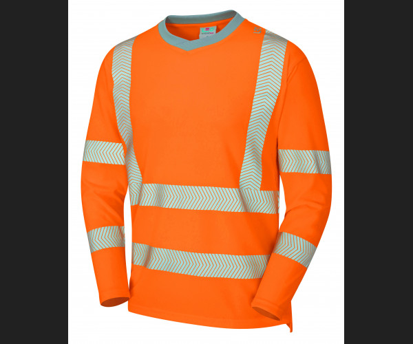 LEO CAPSTONE Leo EcoViz Performance+ Sleeved T-Shirt HV ORANGE