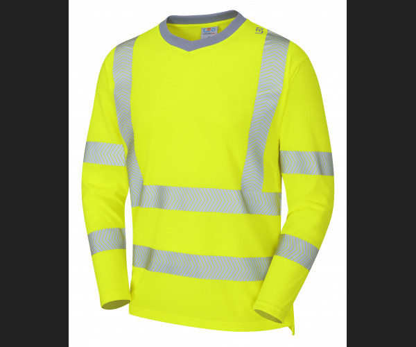 LEO CAPSTONE Leo EcoViz Performance+ Sleeved T-Shirt HV YELLOW