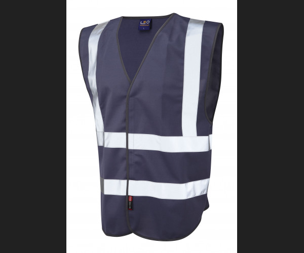 LEO PILTON Leo EcoViz Reflective Waistcoat NAVY