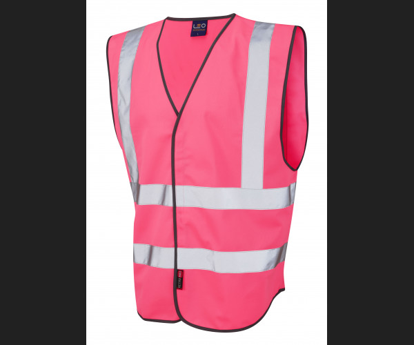 LEO PILTON Leo EcoViz Reflective Waistcoat PINK