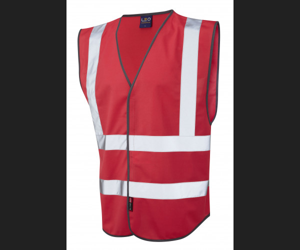 LEO PILTON Leo EcoViz Reflective Waistcoat STD RED