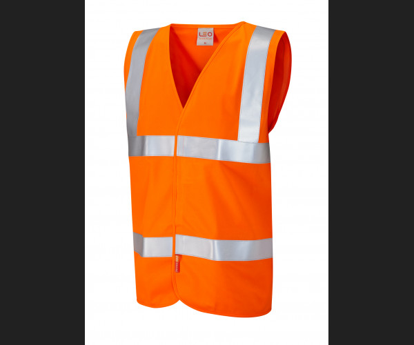 LEO MILFORD Leo EcoViz LFS Waistcoat (EN 14116) HV ORANGE