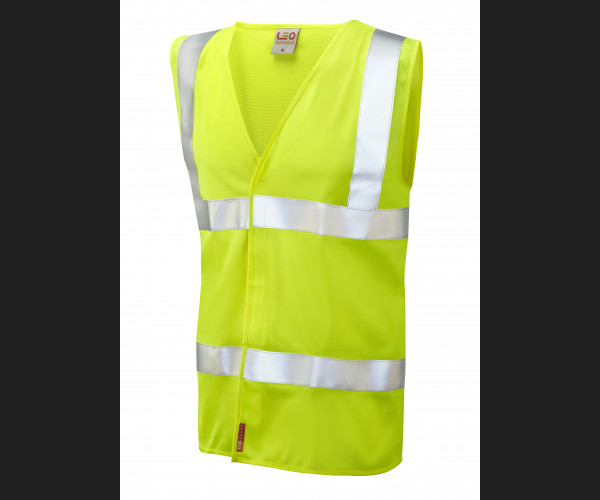 LEO MILFORD Leo EcoViz LFS Waistcoat (EN 14116) HV YELLOW