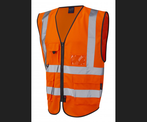 LEO LYNTON Leo EcoViz Superior Waistcoat HV ORANGE