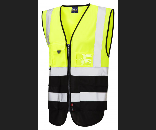 LEO LYNTON Leo EcoViz Superior Waistcoat HV YELLOW/BLACK