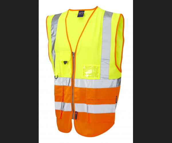 LEO LYNTON Leo EcoViz Superior Waistcoat HV YELLOW/HV ORANGE