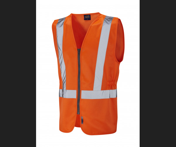 LEO COPPLESTONE Leo EcoViz PC Railway Plus Waistcoat HV ORANGE