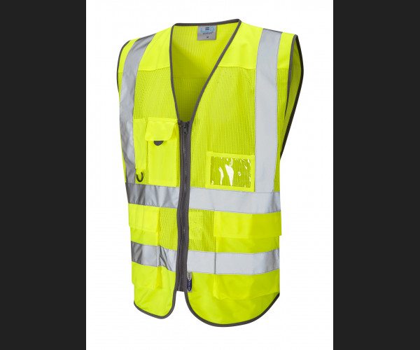 LEO COBBATON Leo EcoViz Mesh Superior Waistcoat HV YELLOW