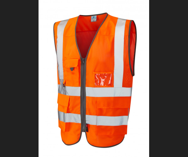 LEO COBBATON Leo EcoViz Mesh Superior Waistcoat HV ORANGE