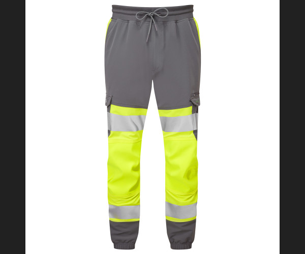 LEO HAWKRIDGE Leo EcoViz High Performance 4X Stretch Trouser HV YELLOW/GREY