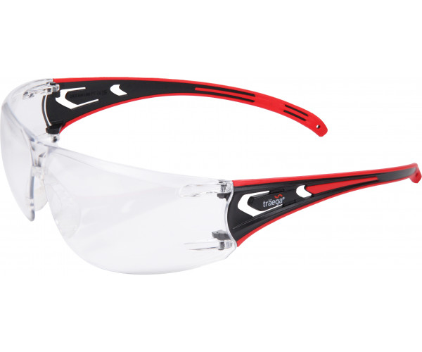 Traega HANO - Clear KN Comfort Spec Premium Ultra-lightweight Wraparound Safety Specs