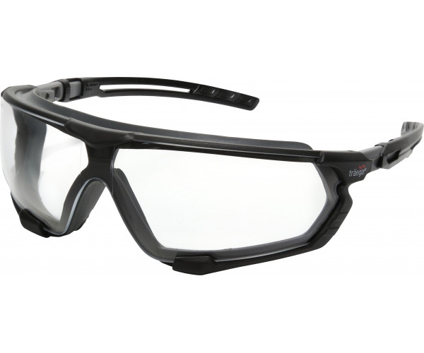 Traega Luga™ Hybrid – Clear Lens Safety Spec/Goggle Combo