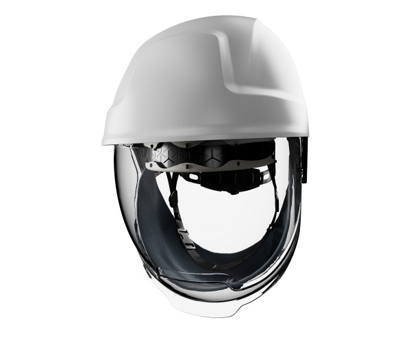 SKYTEC E-PRO 2 White Arc Flash Helmet – Integrated Visor, Class 2 Protection