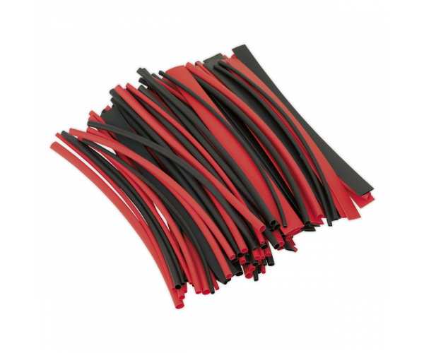 Heat Shrink Tubing Black & Red 200mm 100pc