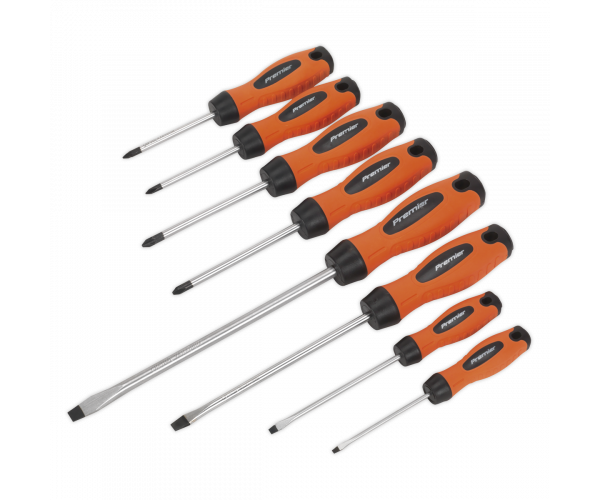 Screwdriver Set 8pc Hi-Vis Orange