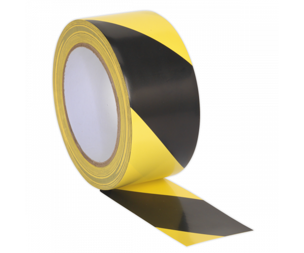 Hazard Warning Tape 50mm x 33m Black/Yellow