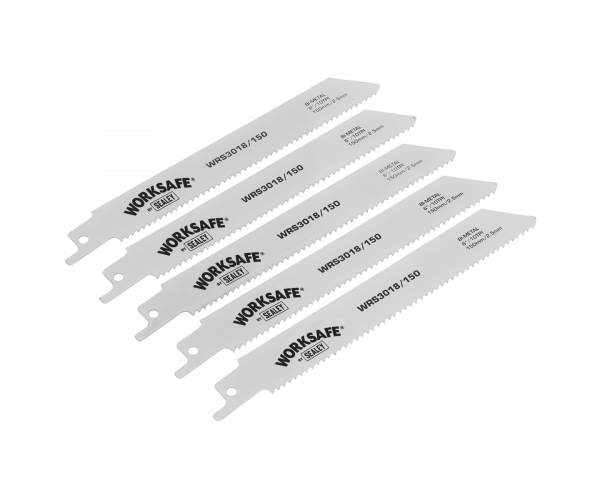 Reciprocating Saw Blade 150mm 10tpi - Pack of 5