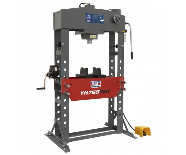 Air/Hydraulic Press 75 Tonne Floor Type with Foot Pedal