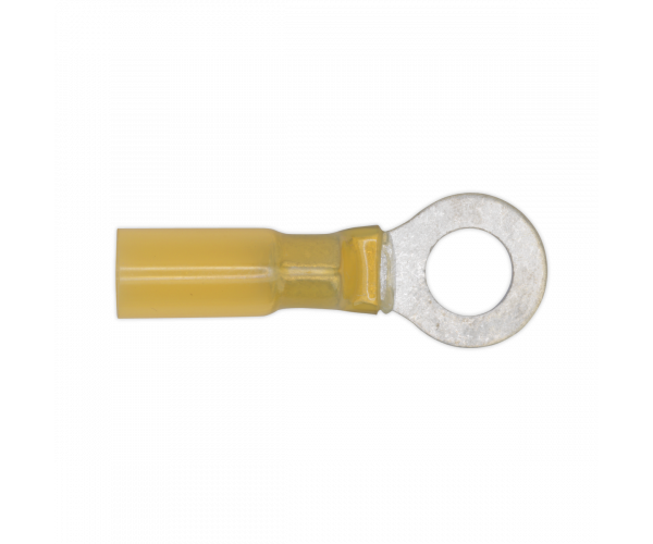 Heat Shrink Ring Terminal Ø8.4mm Yellow Pack of 25