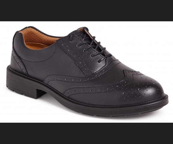 CITY KNIGHTS SS500CM BLACK BROGUE SAFEY SHOE