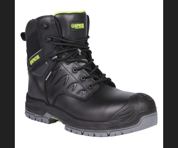 APACHE CHILLIWACK SIDE ZIP BLACK WATERPROOF BOOT - GTS OUTSOLE