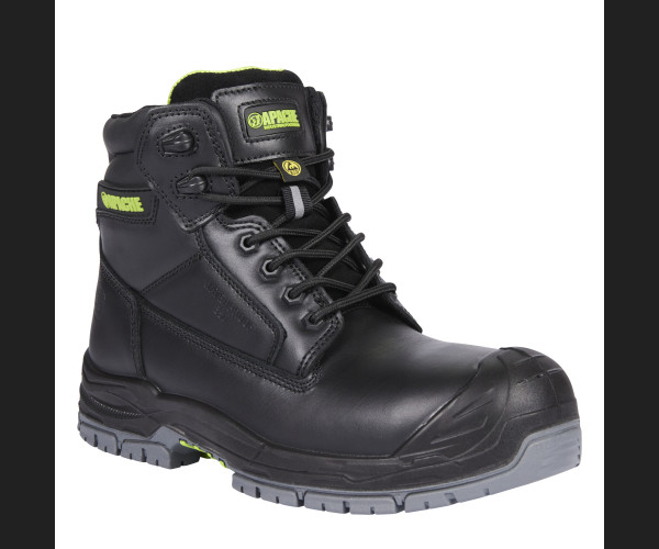 APACHE CRANBROOK BLACK WATERPROOF ESD SAFETY BOOT - GTS OUTSOLE