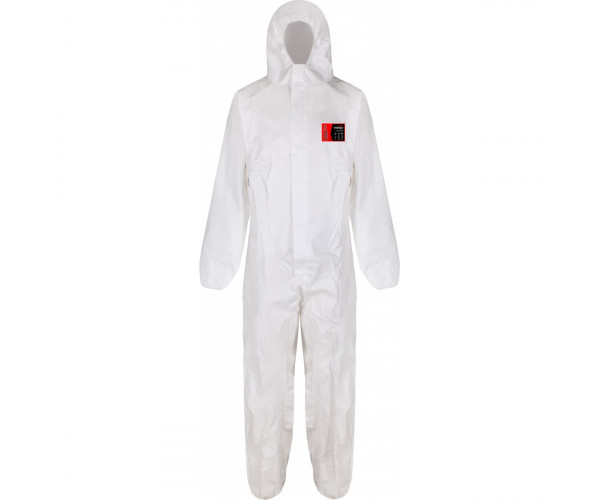 DBX300 Type 5B/6B Premium Microporous Laminated White Coverall