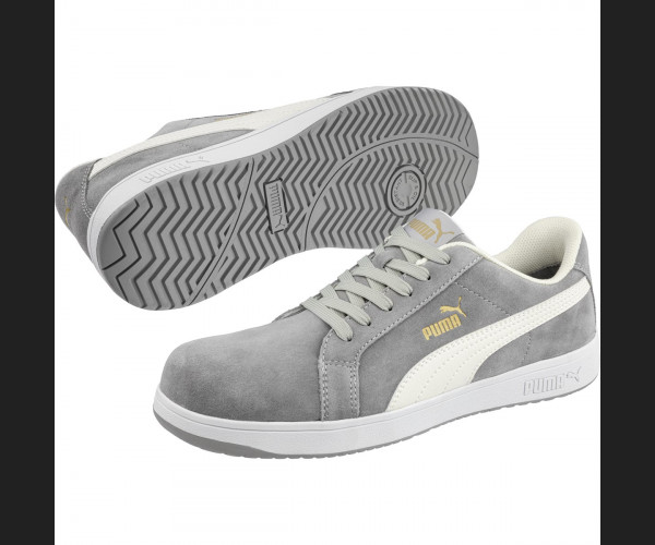 PUMA SAFETY ICONIC SUEDE GREY LOW S1PL ESD