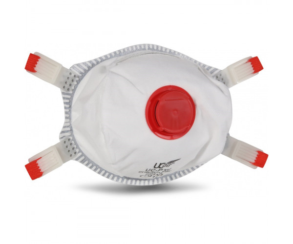 UCI Premium cupped FFP3 respirator with foam inner seal and exhalation valve