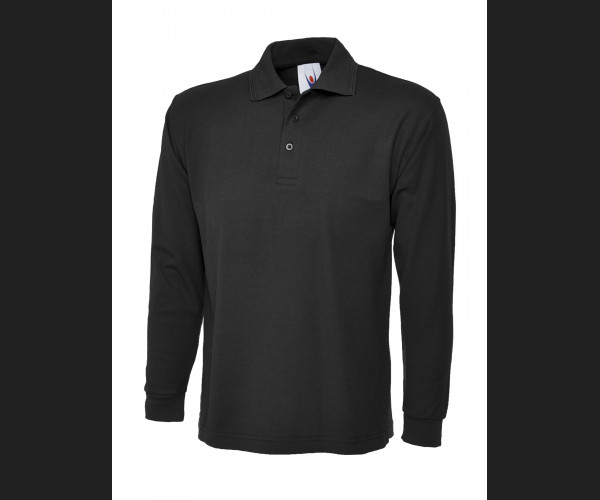 UNEEK UC113 LONGSLEEVE POLOSHIRT Black