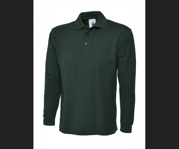 UNEEK UC113 LONGSLEEVE POLOSHIRT Bottle Green