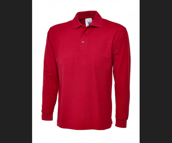 UNEEK UC113 LONGSLEEVE POLOSHIRT Red