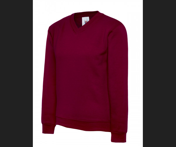 UNEEK UC206 CHILDRENS V NECK SWEATSHIRT Maroon