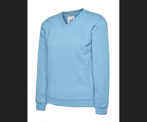 UNEEK UC206 CHILDRENS V NECKSWEATSHIRT Sky