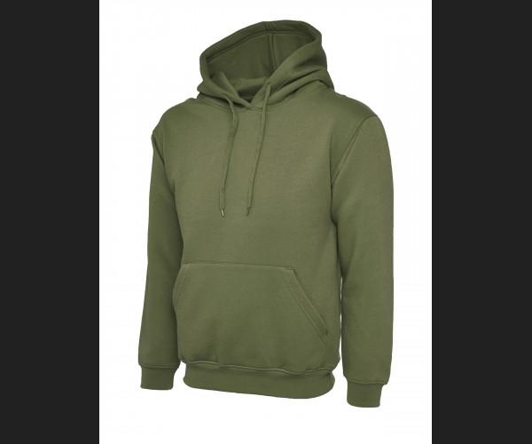 UNEEK UC502 HOODED SWEATSHIRT Military Green