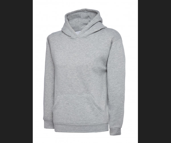 UNEEK UC503 CHILDRENS HOODED SWEATSHIRT Heather Grey