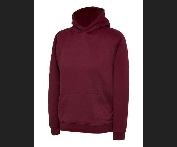 UNEEK UC503 CHILDRENS HOODED SWEATSHIRT Maroon