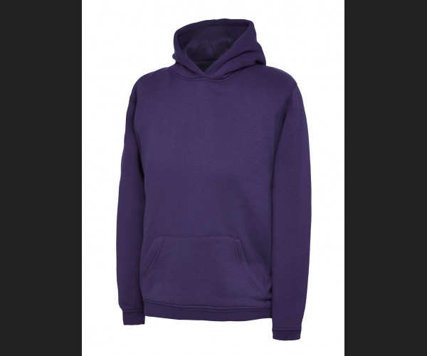 UNEEK UC503 CHILDRENS HOODED SWEATSHIRT Purple