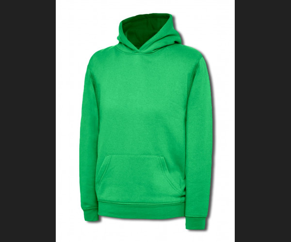 UNEEK UC503 CHILDRENS HOODED SWEATSHIRT Kelly Green