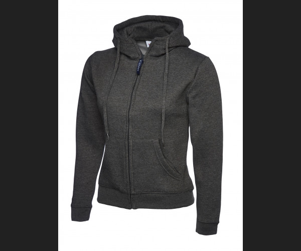 UNEEK UC505 LADIES CLASSIC  HOODED SWEATSHIRT Charcoal