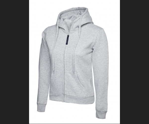 UNEEK UC505 LADIES CLASSIC  HOODED SWEATSHIRT Heather Grey