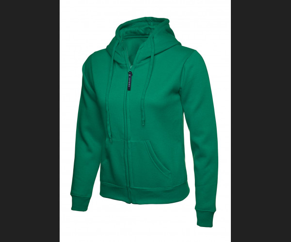 UNEEK UC505 LADIES CLASSIC  HOODED SWEATSHIRT Kelly Green