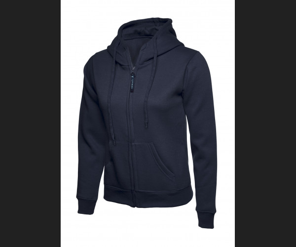 UNEEK UC505 LADIES CLASSIC  HOODED SWEATSHIRT Navy