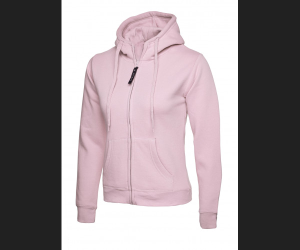 UNEEK UC505 LADIES CLASSIC  HOODED SWEATSHIRT Pink