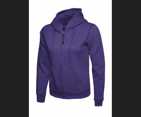 UNEEK UC505 LADIES CLASSIC  HOODED SWEATSHIRT Purple