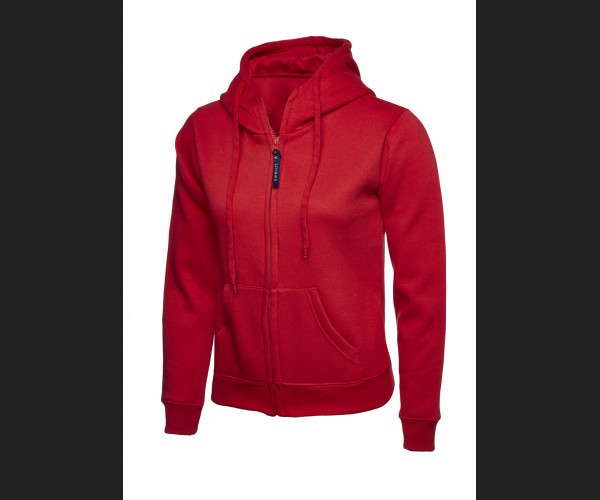 UNEEK UC505 LADIES CLASSIC  HOODED SWEATSHIRT Red