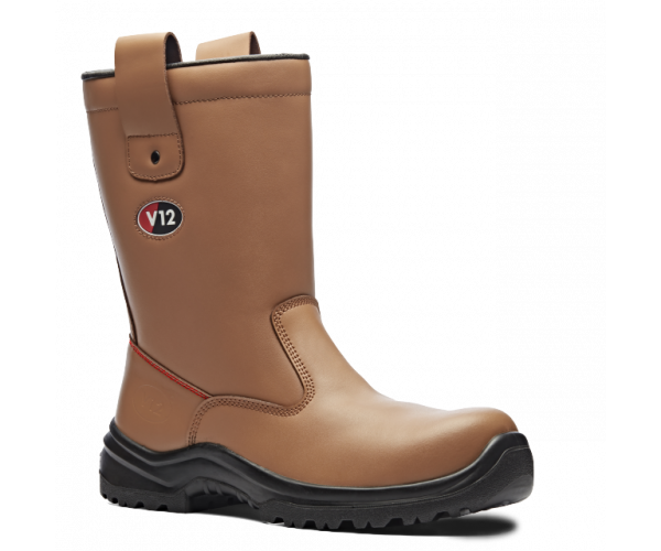 V12 V6816.01 Polar STS Tan S1P Fur Lined Rigger Boot