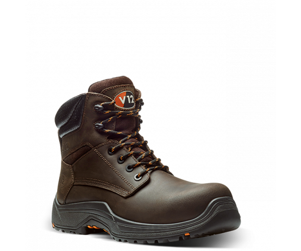 V12 VR601.01 Bison IGS Brown S3 Metal-Free Derby Boot